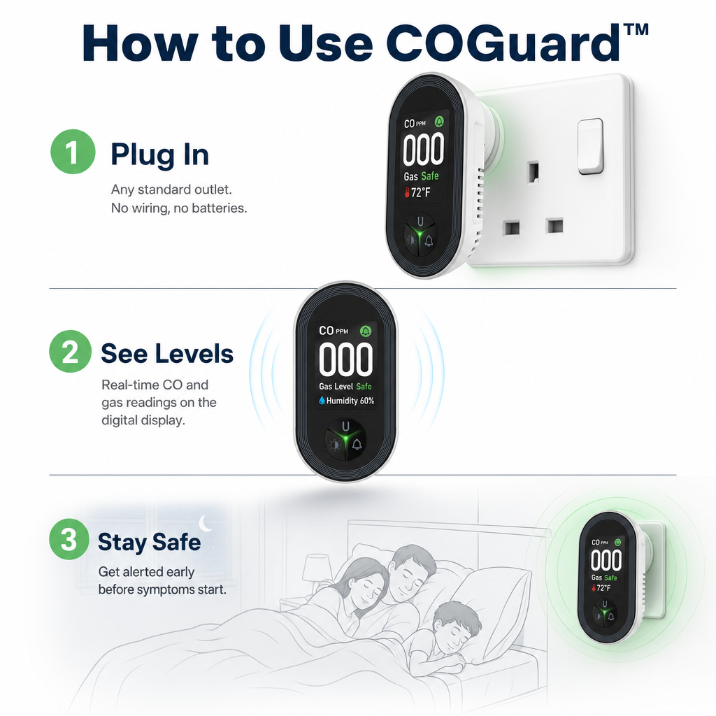 COGuard™ CO & gas detector